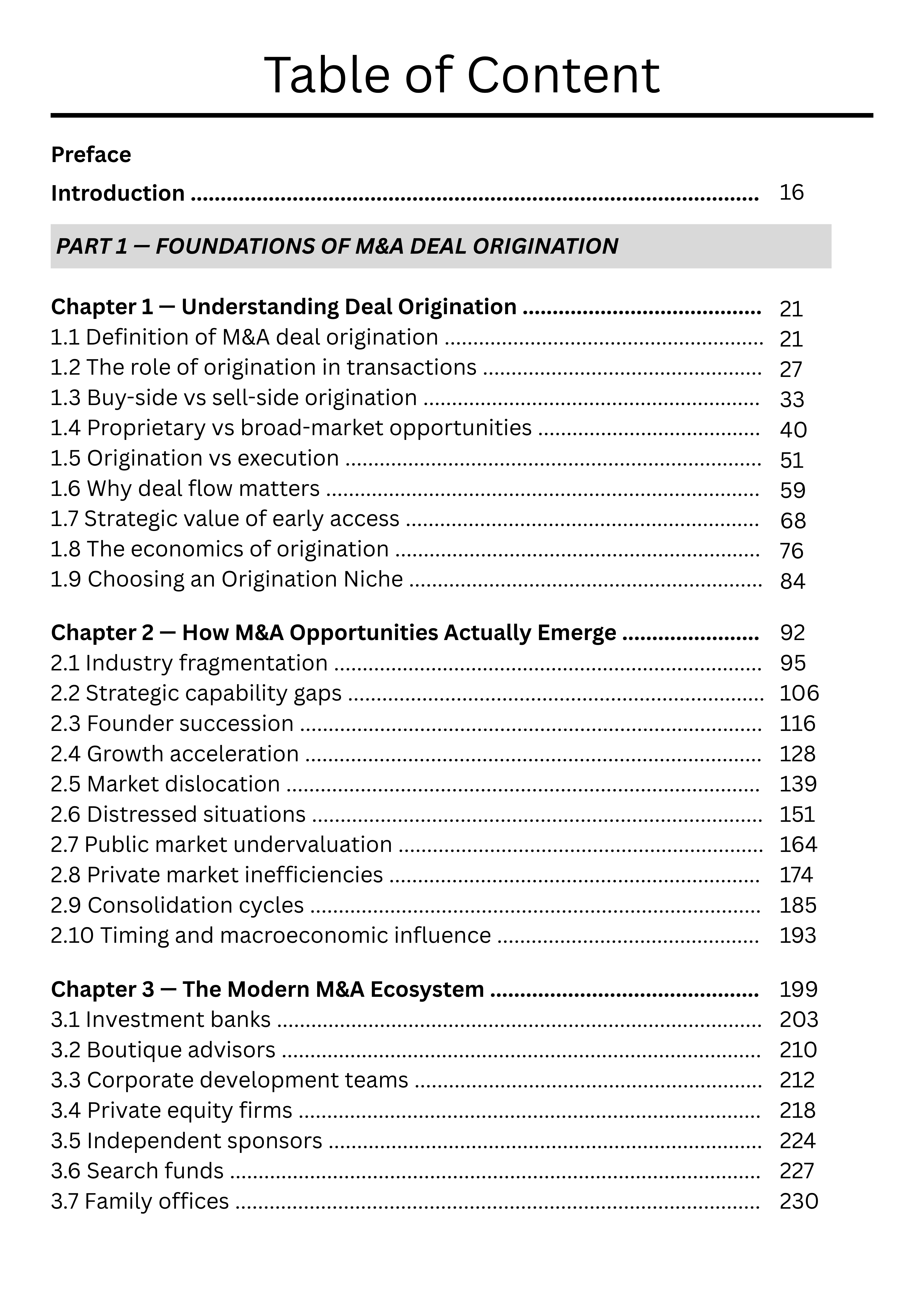 Practical Guide to M&A Deal Origination