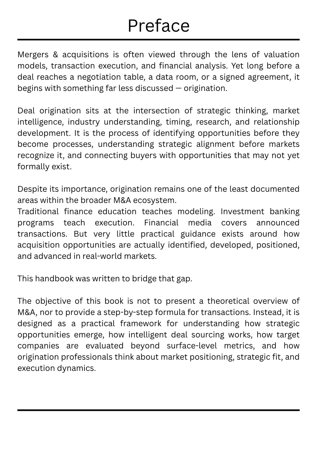 Practical Guide to M&A Deal Origination