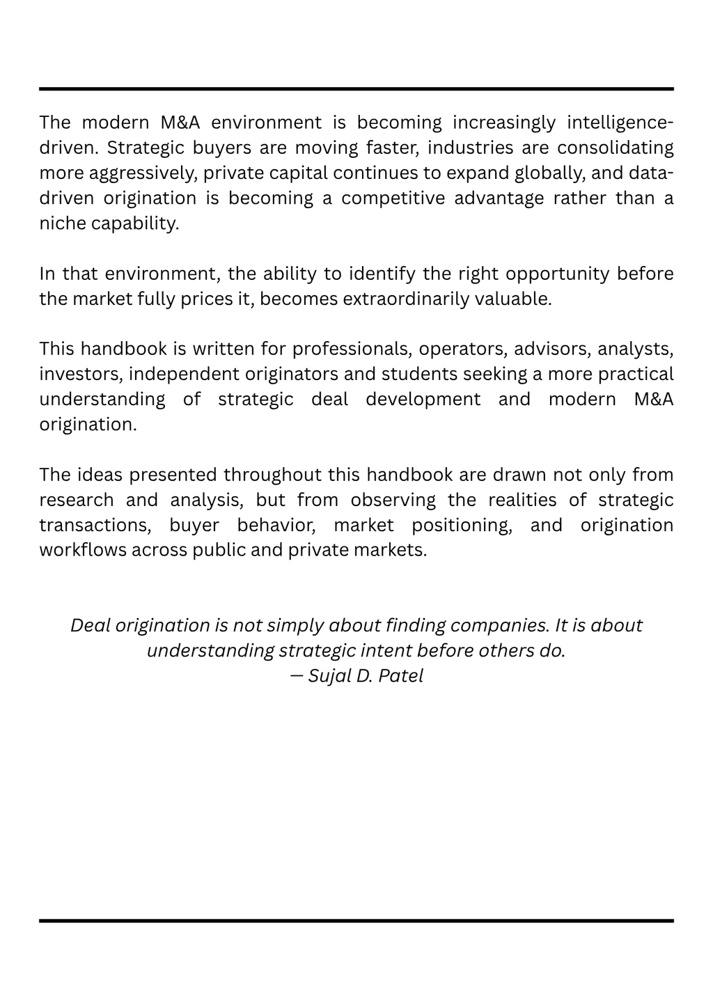 Practical Guide to M&A Deal Origination